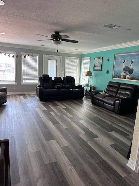 Partially covered deck off the living area.
