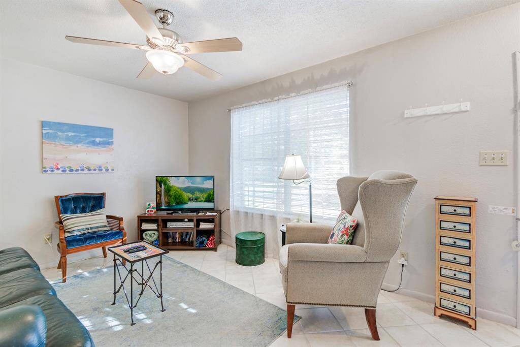 Living room with plenty of natural light.