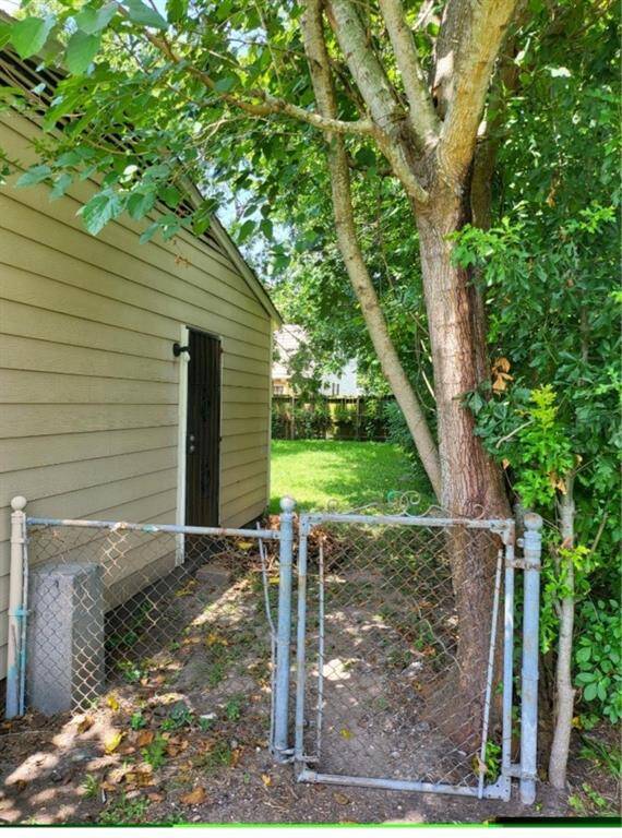 Right side of yard