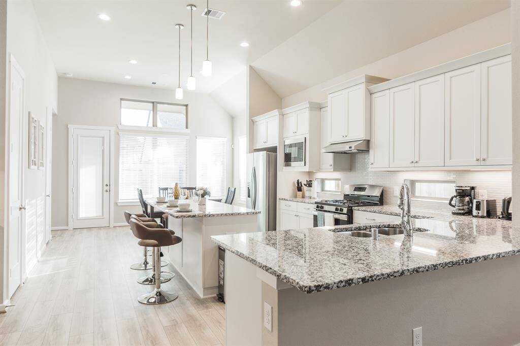 Kitchen with all Granite Top with Double Sinks