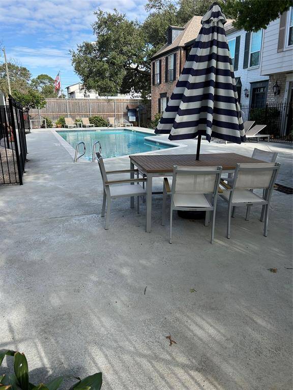 Community pool located next to the unit