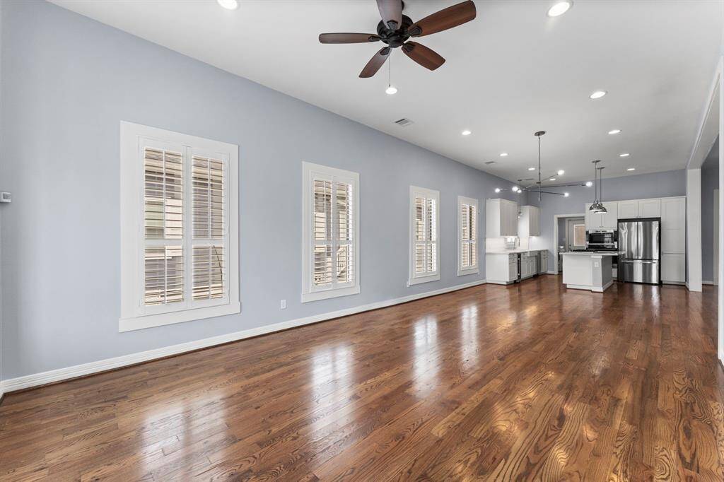 Wall of windows brings in ton natural light.