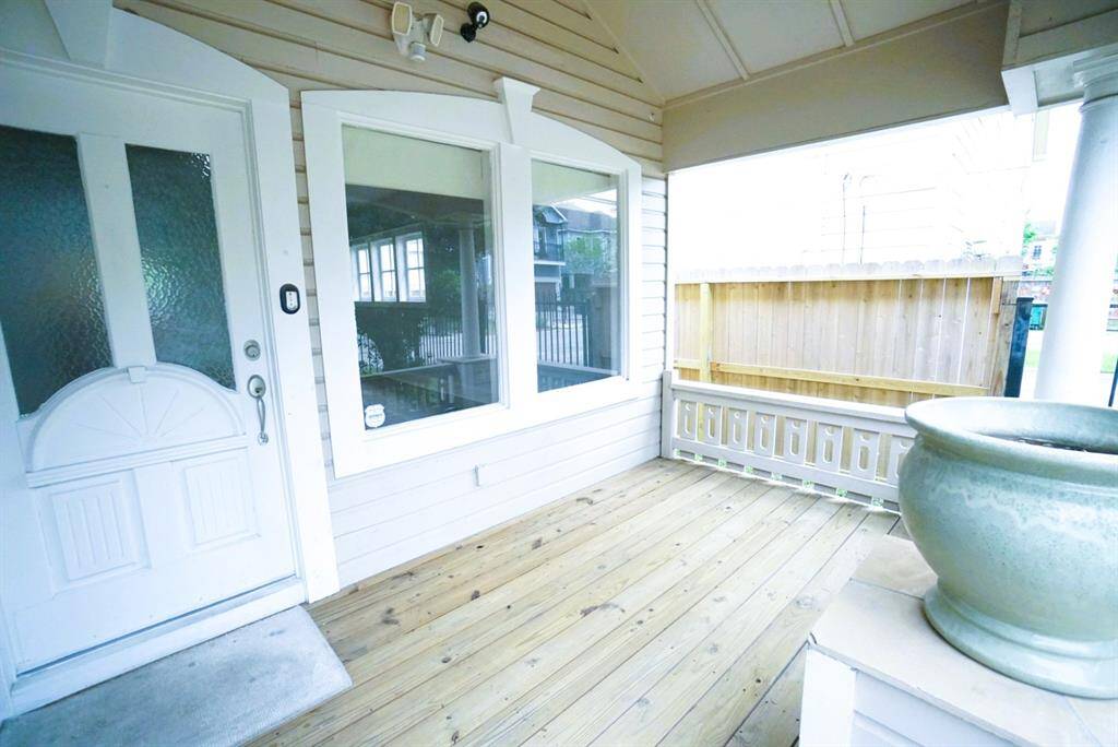 Cool and shaded front porch