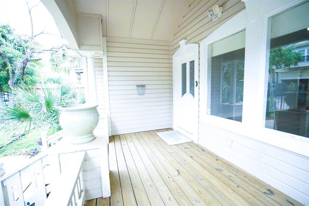 Cool and shaded front porch