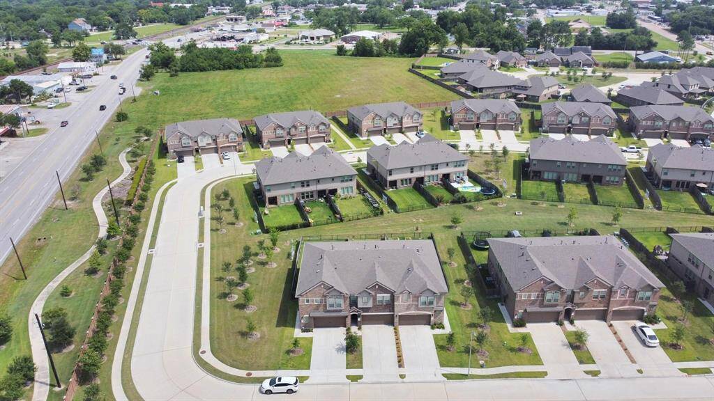 Aerial view of the property