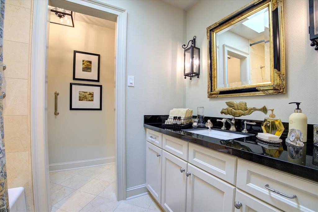 Beautiful secondary bath.