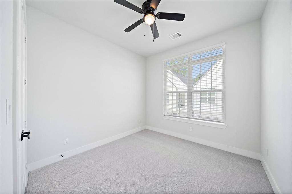 Third bedroom is well laid out providing plenty of space for large pieces of furniture.