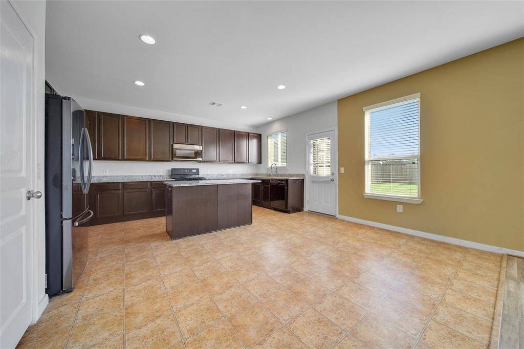 Kitchen has plenty of room to add a breakfast table