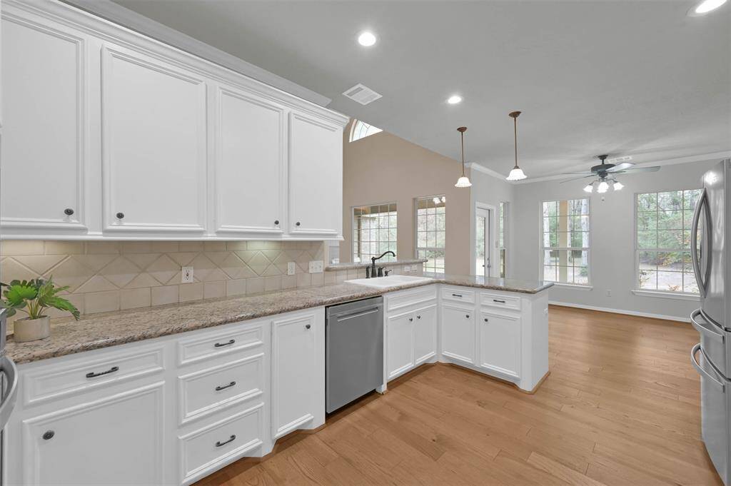Beautiful view of the backyard from Kitchen area