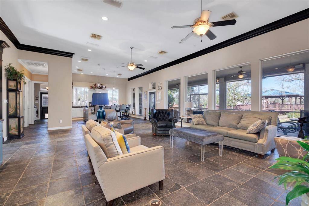 Large open living area open