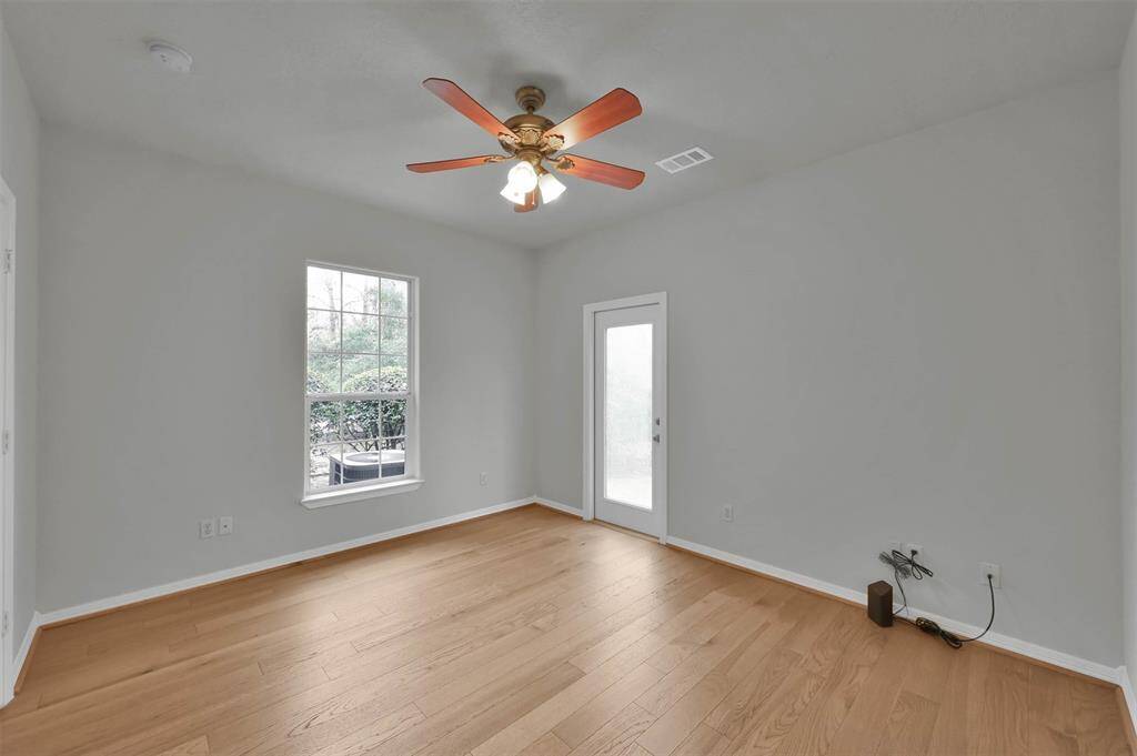 Bedroom 4 features a private entrance, ideal for a home office.