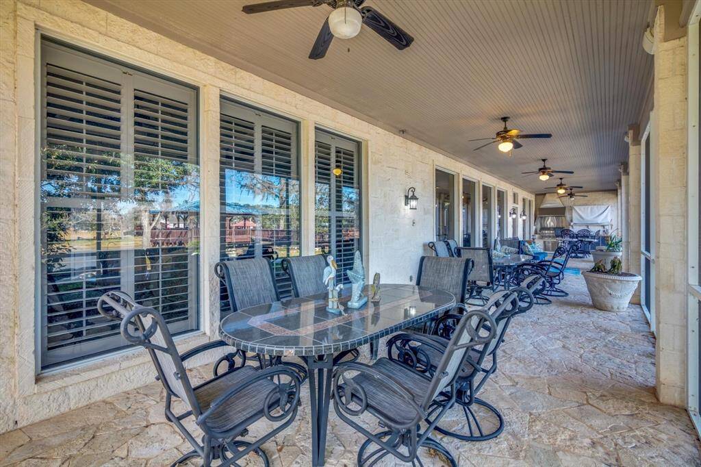 Expansive screened porch across the back of home with a fantastic view of the San Bernard River