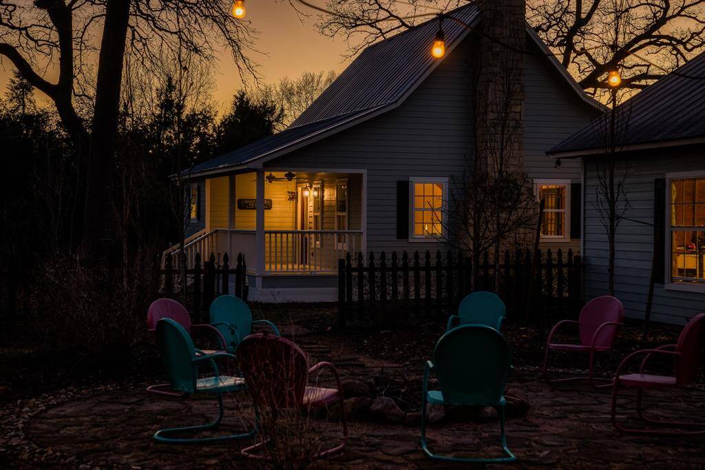 Gather around the firepit w/your closest family and friends and talk about the good ole days.