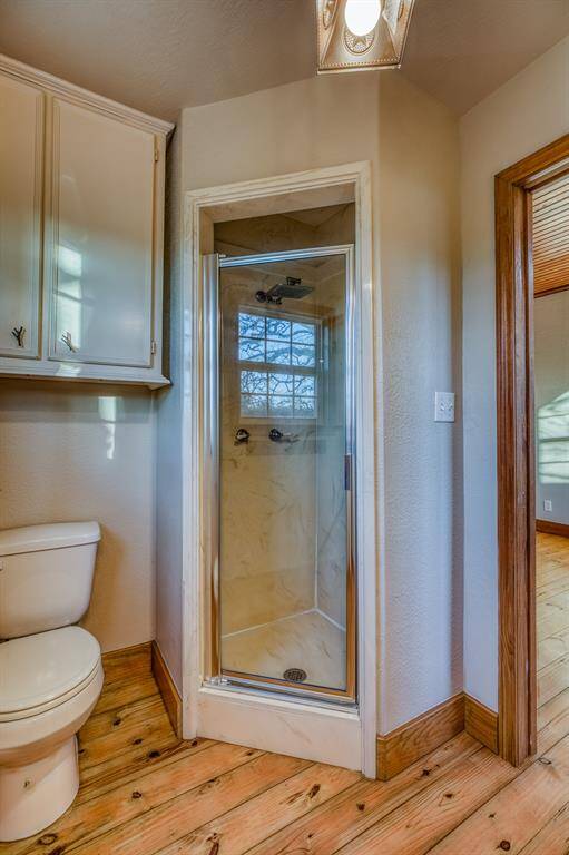 2nd bathroom of 3. Upstairs bathroom w/shower & full-size closet for storage.