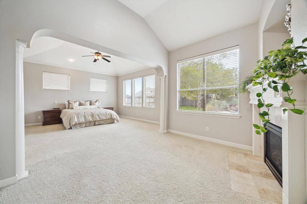 You will love the large primary suite that provides a large sitting area with a cozy fireplace.