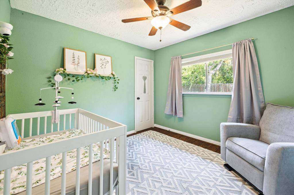 The second of the two primary bedrooms, also with a generous closet