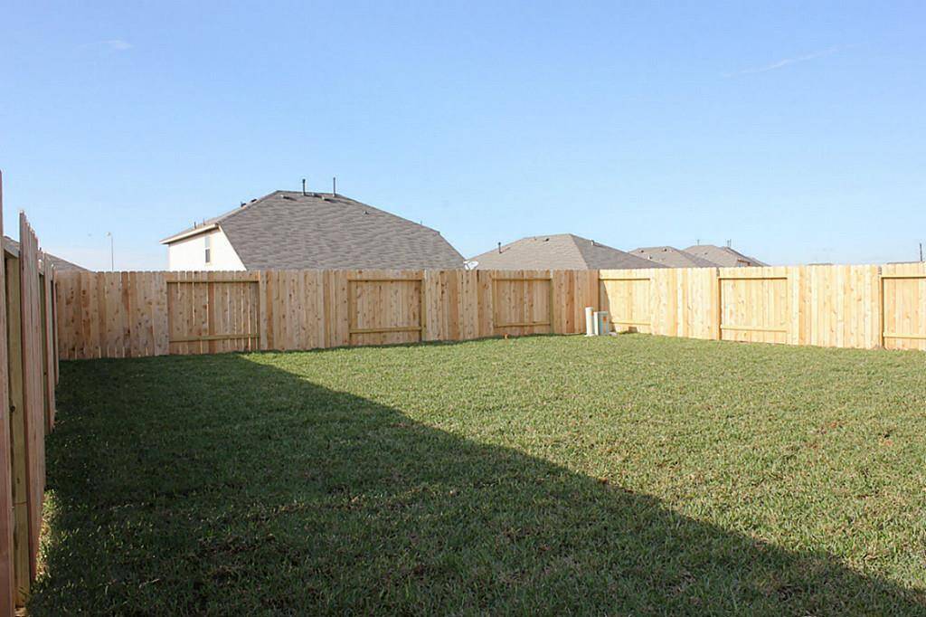 Another view of the large backyard