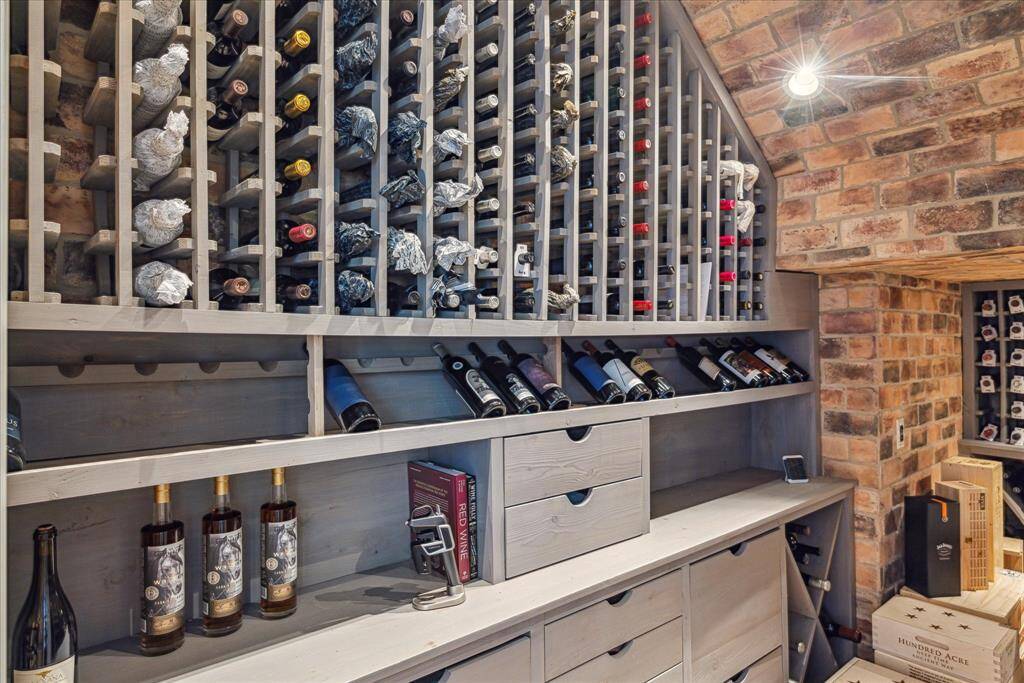 Another partial view of the climate controlled wine room
