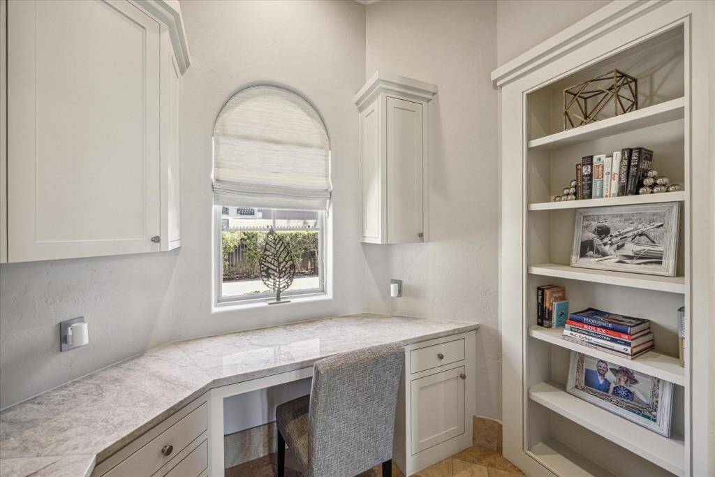 First floor home office with secret door