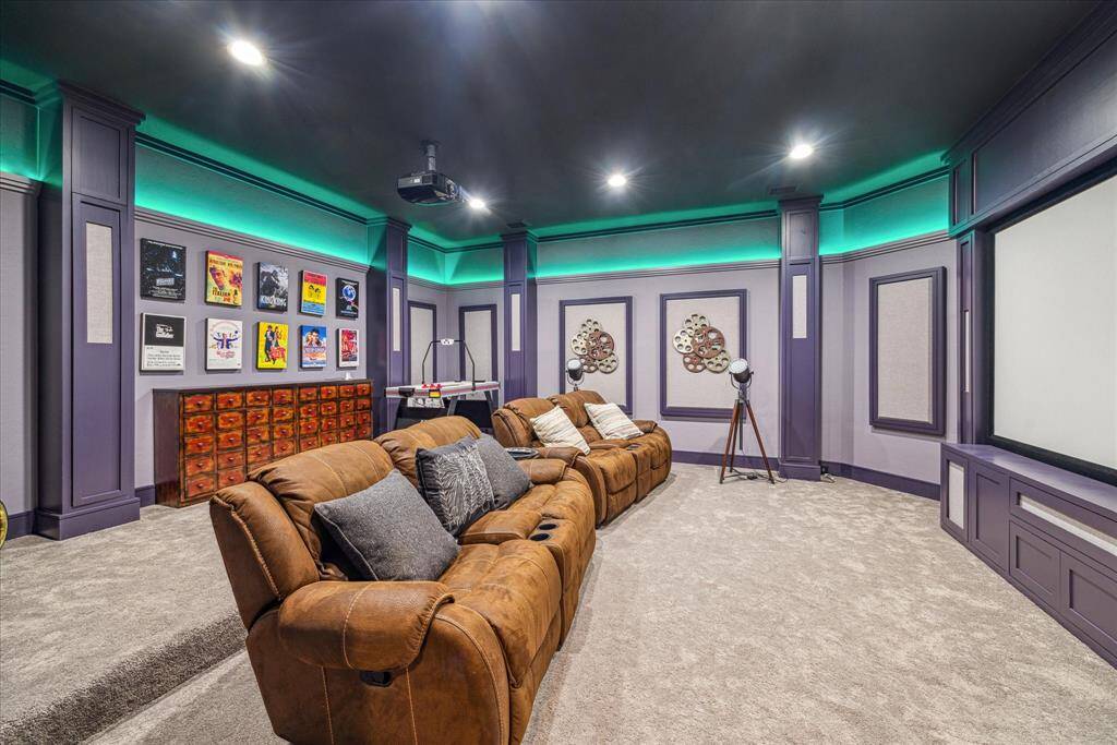 Second floor theater room