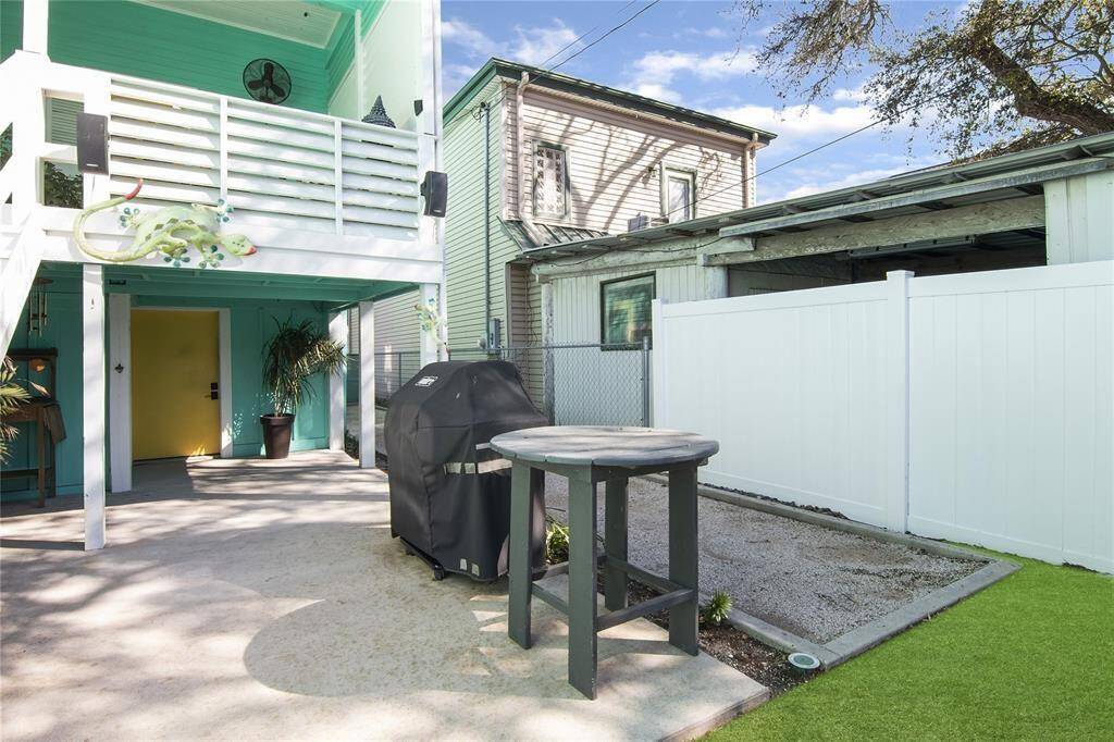 Sit outside by the Above Ground Pool and BBQ