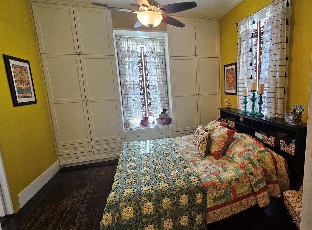 This is the Primary Bedroom with the warmth of Natural Lighting! Built in Closets!!