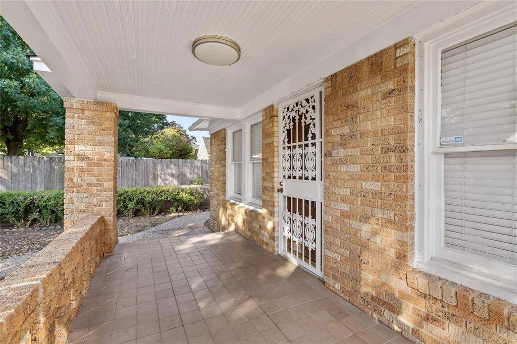 Great front porch with updated double pane windows