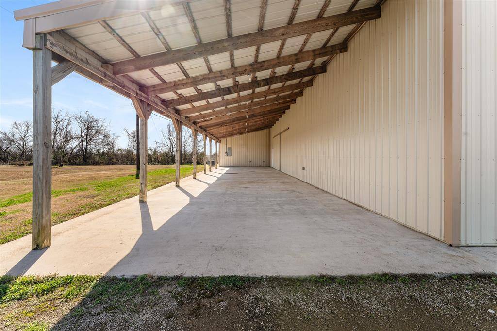 This is one of two overhang spaces, each measuring is 20'x80'.