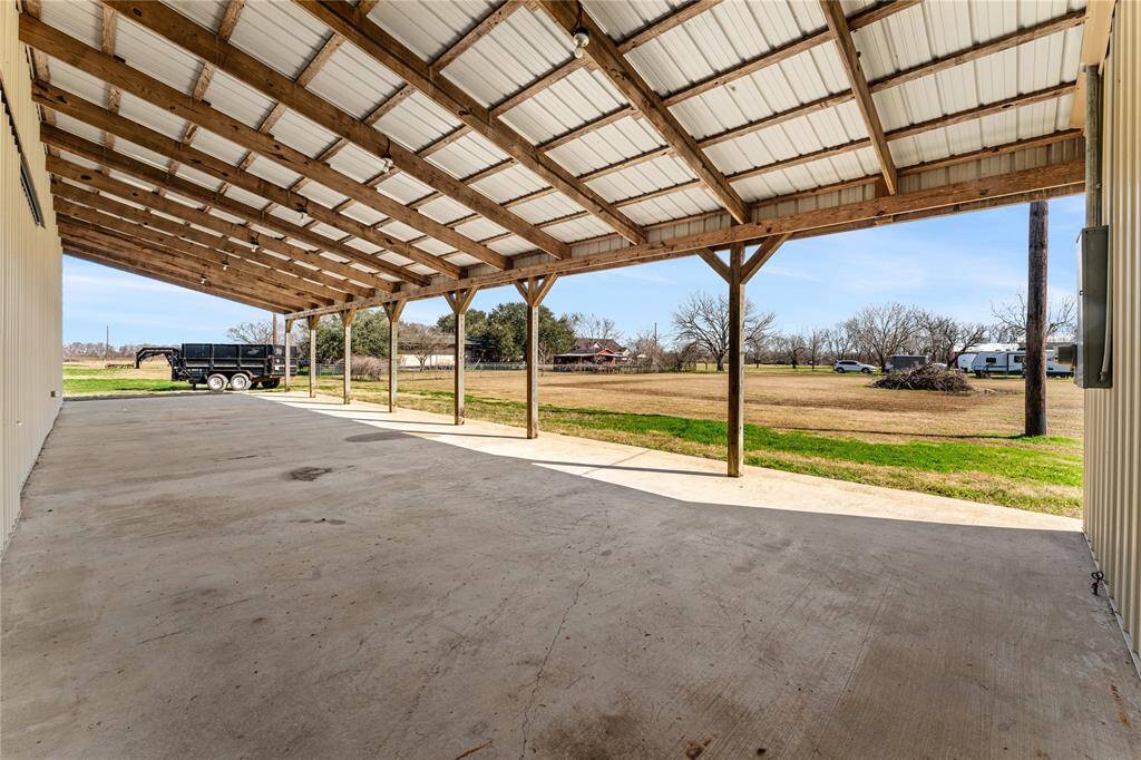This is one of two overhang spaces, each measuring is 20'x80'.