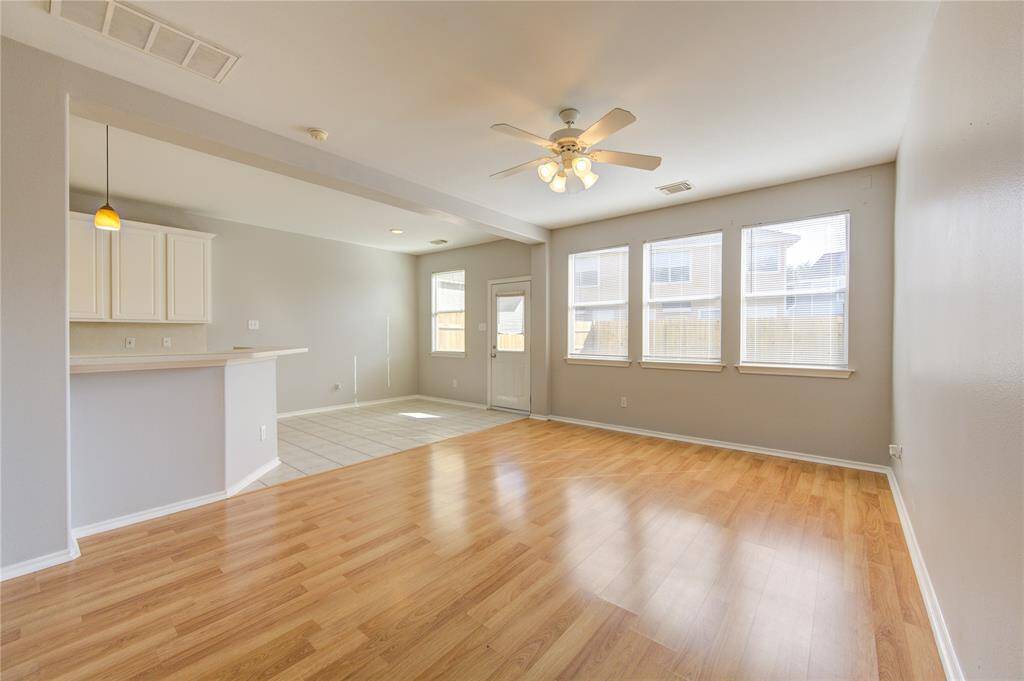 Spacious family room, that's open to the breakfast room and the kitchen.
