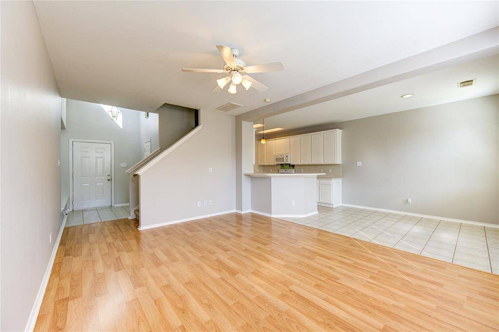 View from the family room towards the foyer and the breakfast room.