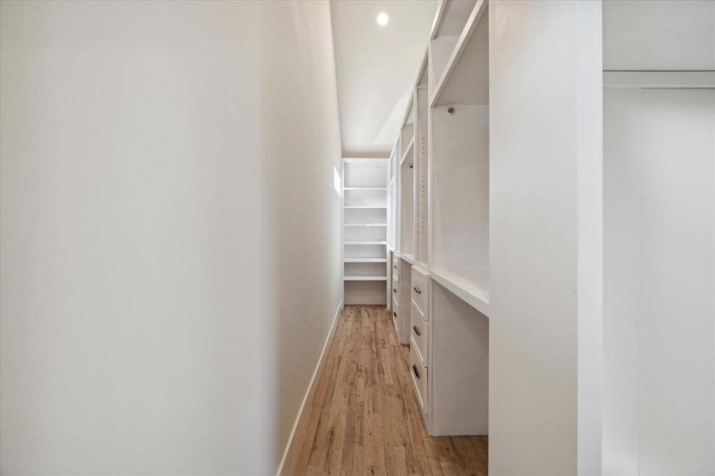 The long, angular Primary closet is bigger than what is depicted in the photo.