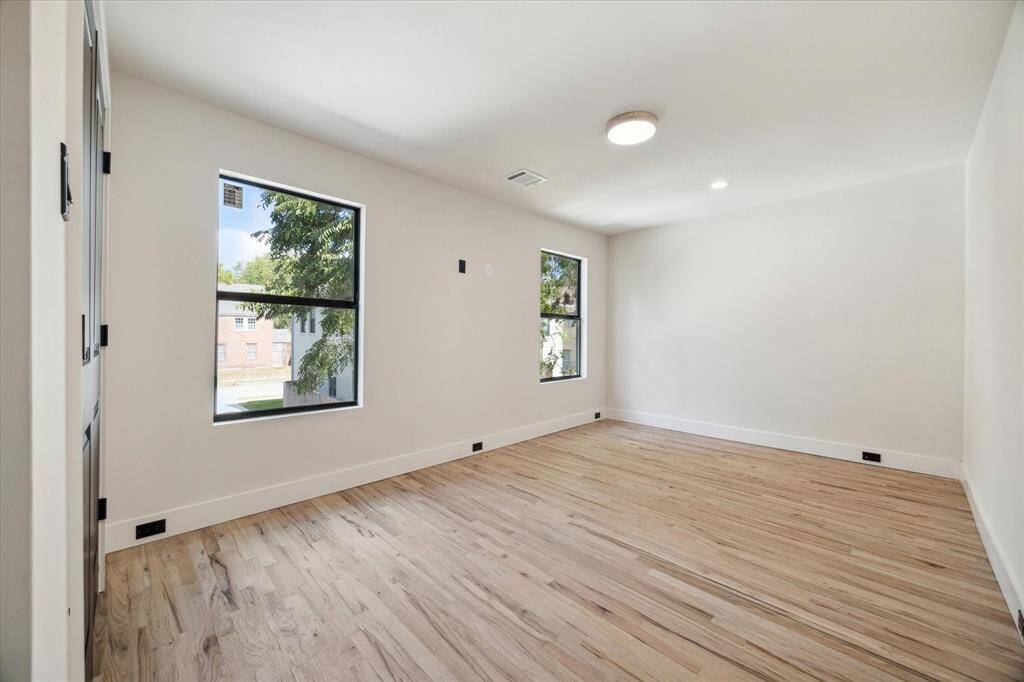The secondary bedrooms are all flooded with light and larger than average.