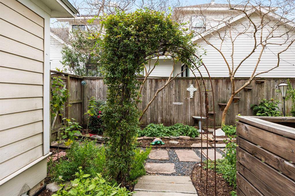 Private backyard courtyard.