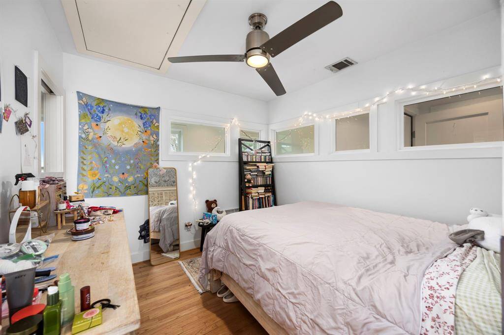 Separate bedroom.