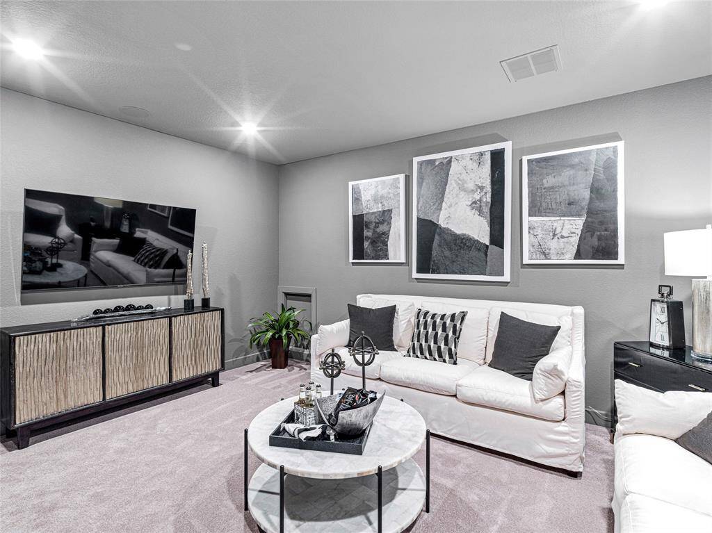 Media room perfect for family movie night!