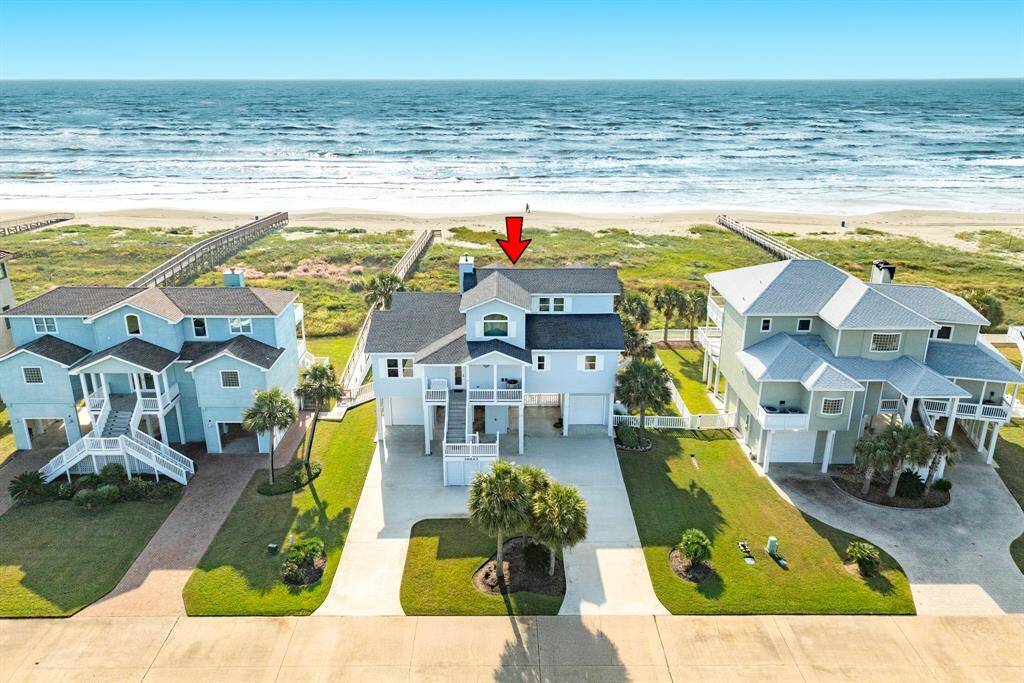 Aerial view of home.
