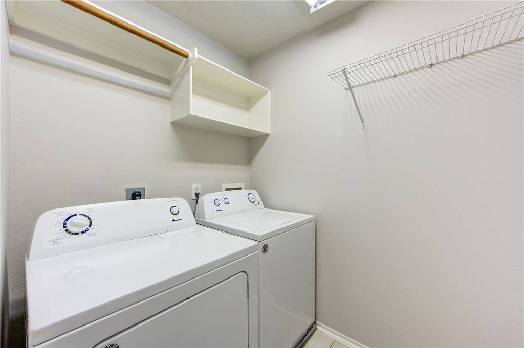 Laundry room- both washer and dryer will stay with the home.