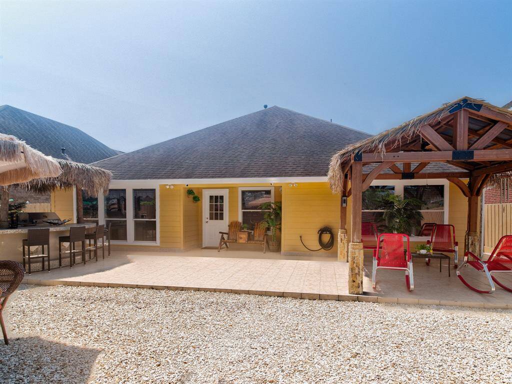 Gazebo for relaxing and BBQ area to your left