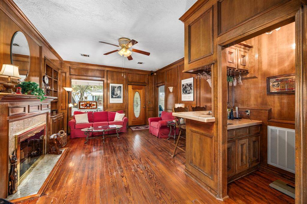 Handsome interior.