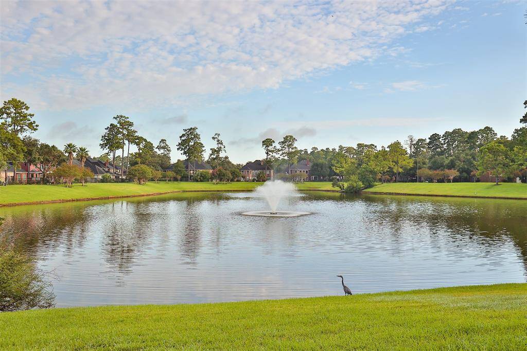 The community pond is perfect for early morning or evening walks