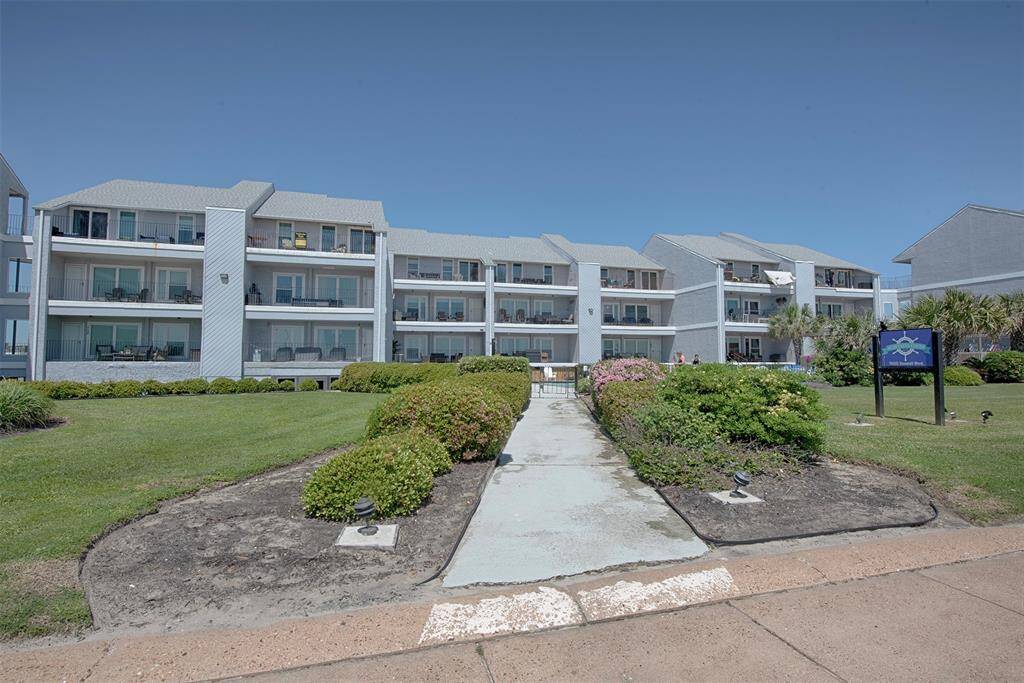 Front view of building
