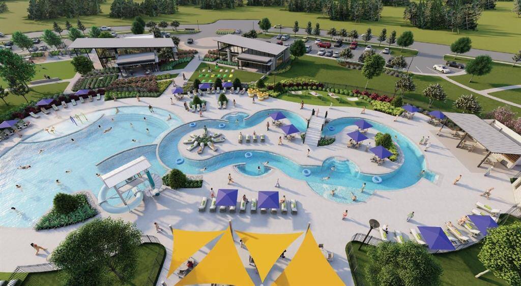 Enjoy this luxurious pool, perfect for a hot summer day full of relaxation.