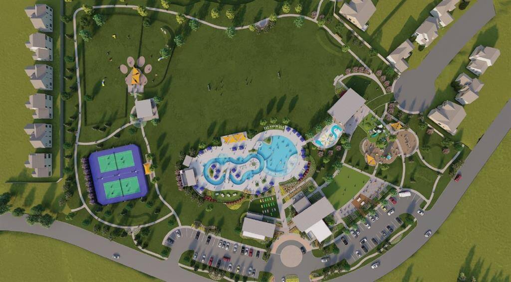 At Sunterra, adventure is always close to home on the Crystal Lagoons®. Relax and take advantage of the amenity center’s resort-style pool, pool house, playground, and outdoor sitting area with cabanas and picnic tables.
