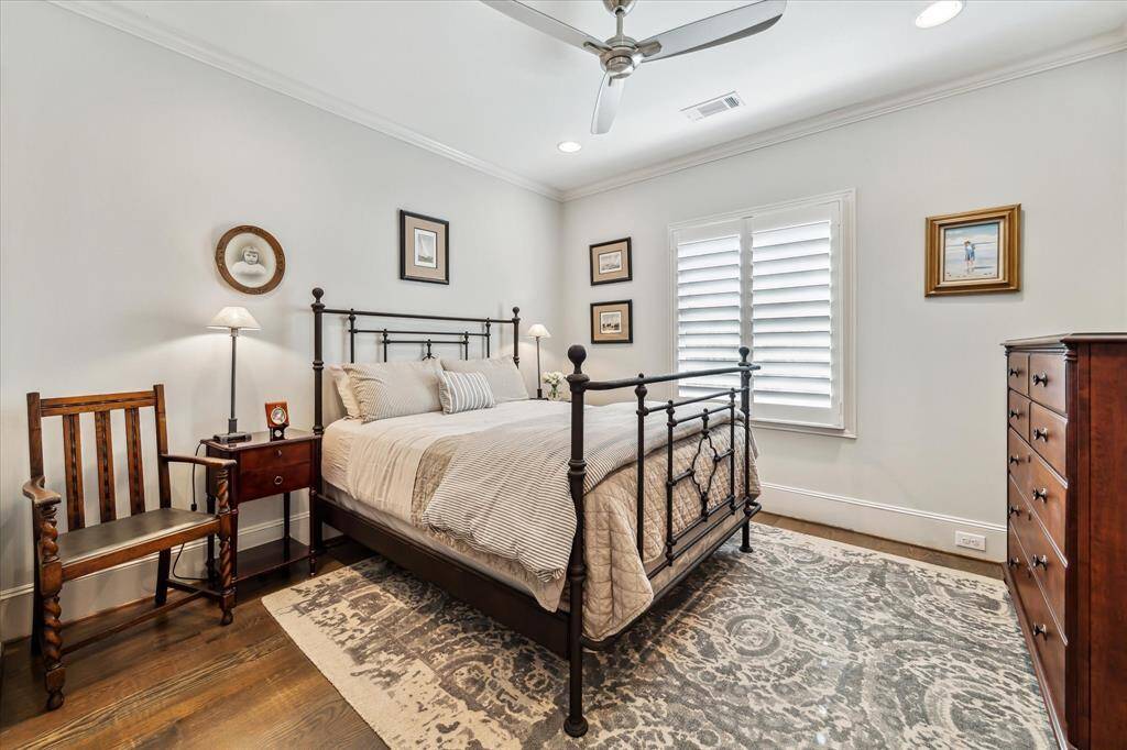 There are three Secondary Bedrooms, this one is near the Primary Suite. It offers a a walk-in closet and ensuite bath.