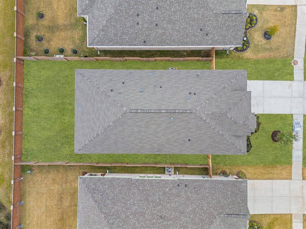 This aerial view of your home shows the amazing view of your lot.