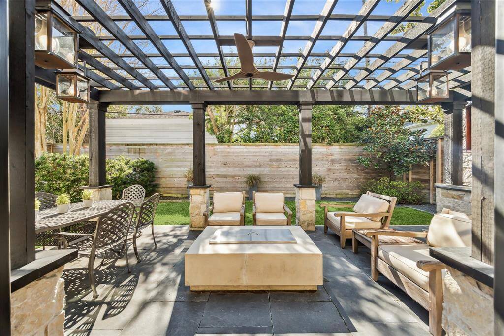 There is even a fire table which conveys with the home.