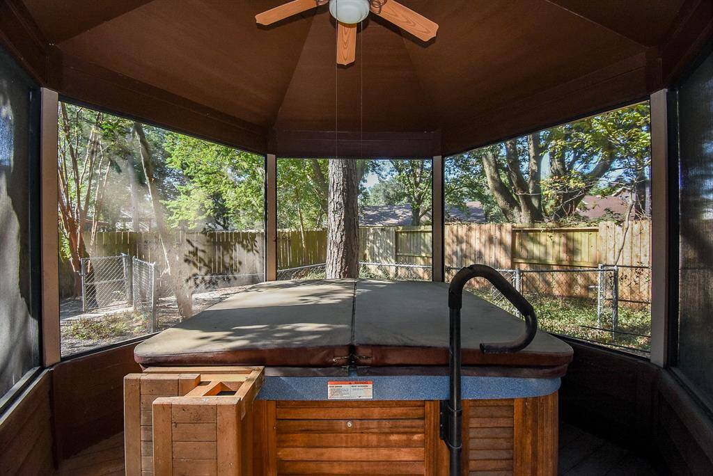 Large Hot Tub Housed in Gazebo