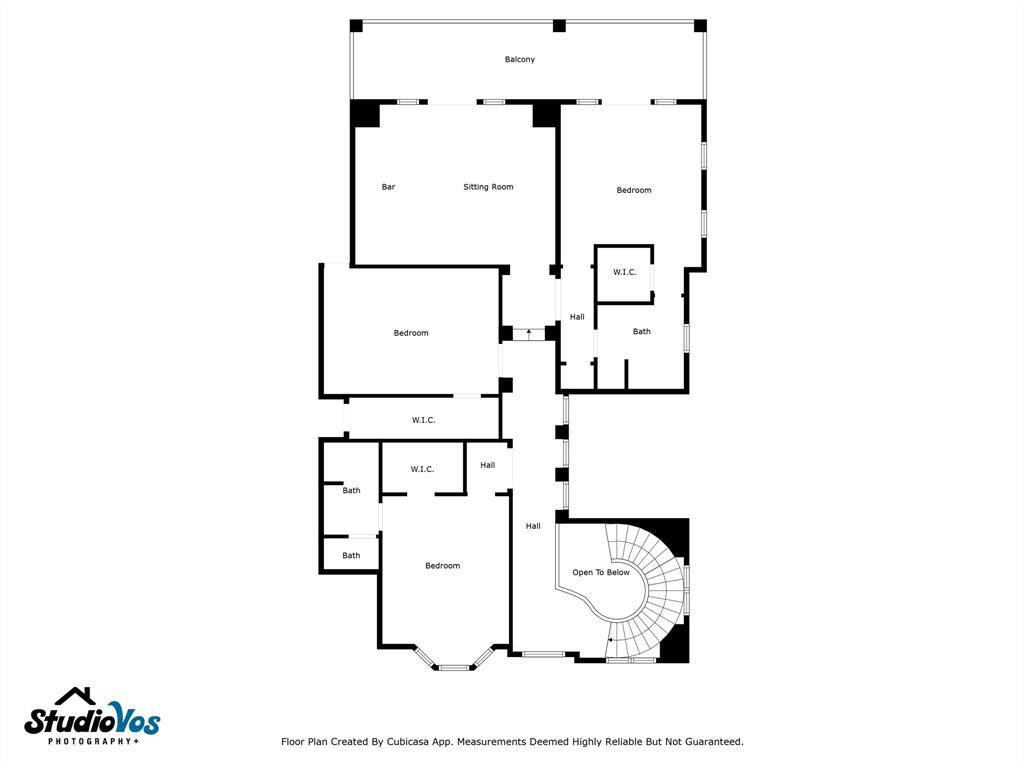 2nd Floor. The bedroom in the middle/left is the Flex Room.