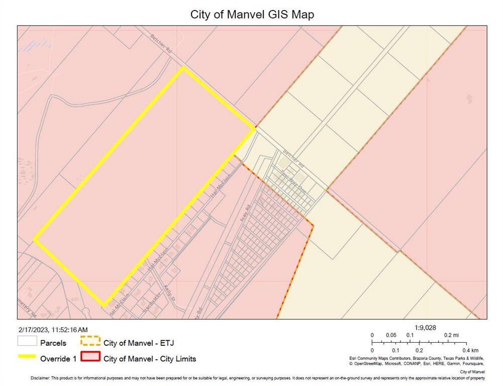 Manvel city limits